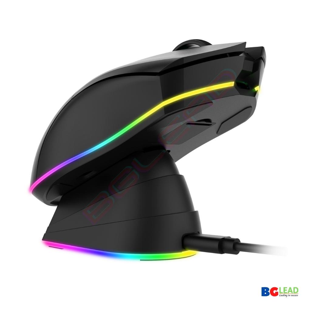 Chuột không dây Gaming DAREU EM901X RGB (BLACK / PINK/ BLUE-WHITE) - SUPERLIGHT, FAST CHARING DOCK