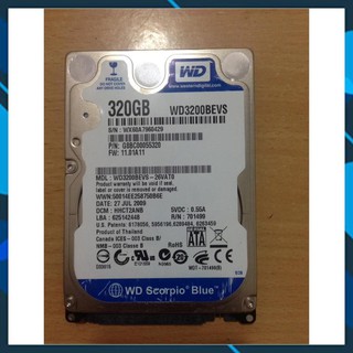 hdd laptop chuẩn 2.5 ich dung lượng 320gb tốc độ 5400prm