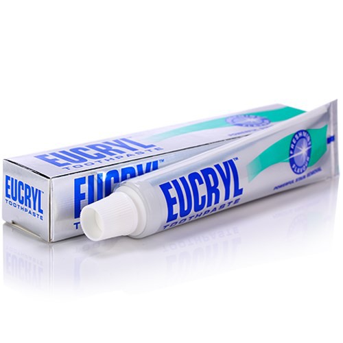 Eucryl - Combo kem đánh răng Eucryl 62g và bột tẩy trắng răng Eucryl 50g (Chính hãng)