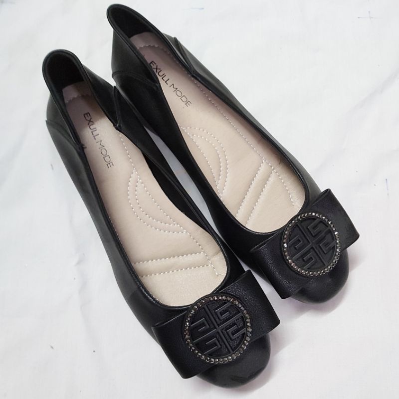 Giày bệt/giày búp bê Exull Mode màu đen size 39