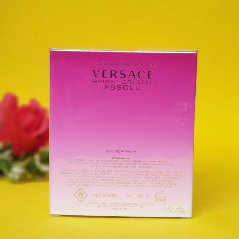 Nước Hoa Fullsize Nữ Versace Bright Absolu EDP 90ml
