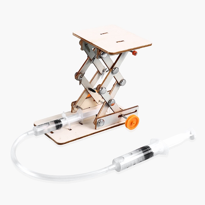 [Đồ Chơi Giáo Dục STEM] - Đồ Chơi Lắp Ghép Bằng Gỗ Thiết Bị Nâng Thủy Lực Theo Phương Pháp Giáo Dục STEM