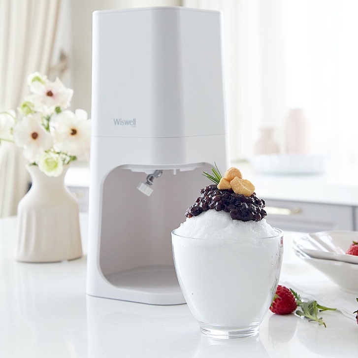 BINGSU Máy làm kem tuyết Wiswell tự động_  wb800 wb800w  wb800p wb800g white pink green mint
