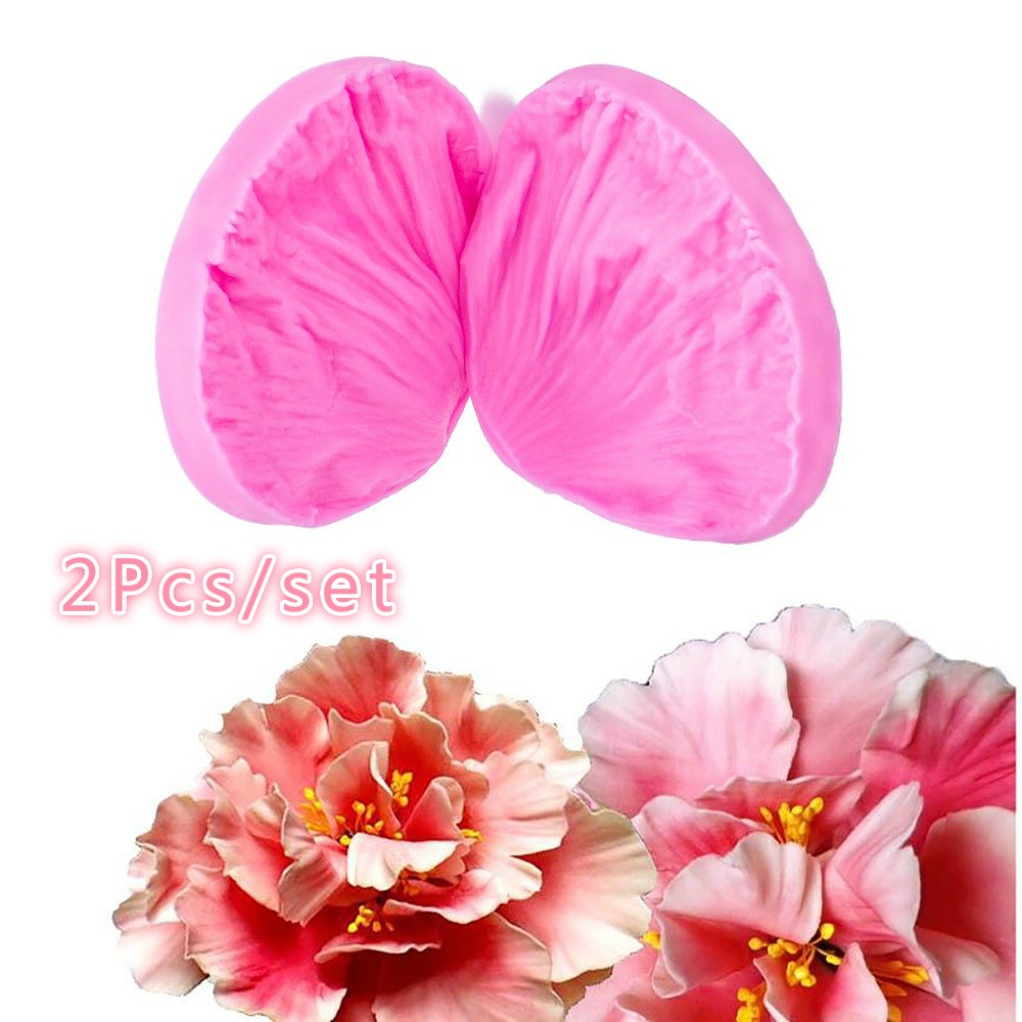 Khuôn Silicone Làm Bánh Tạo Hình Hoa Mẫu Đơn Độc Đáo Tiện Dụng