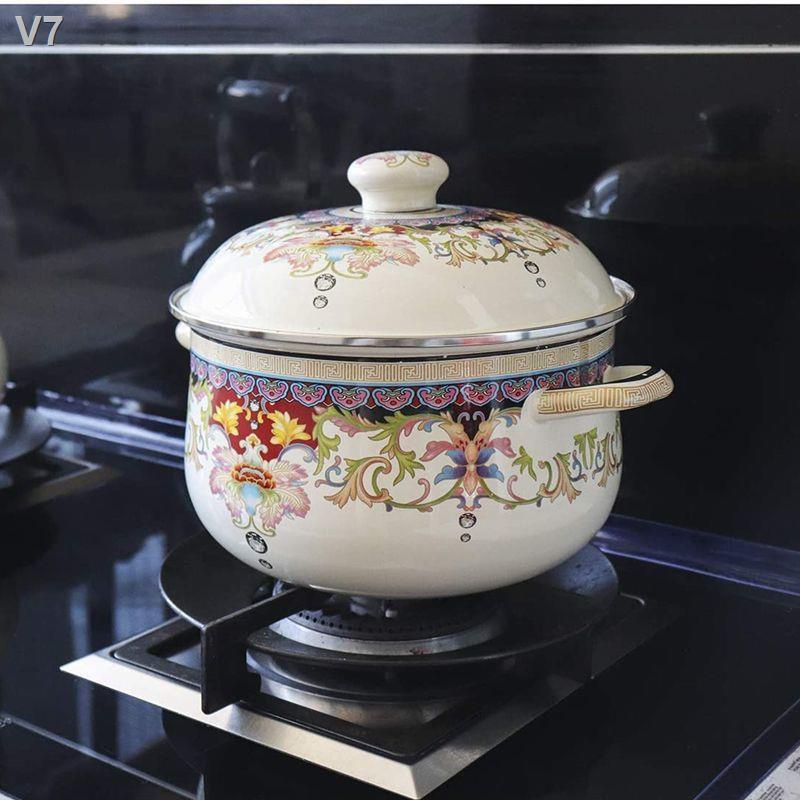 ✕Nồi hầm tráng men, xoong