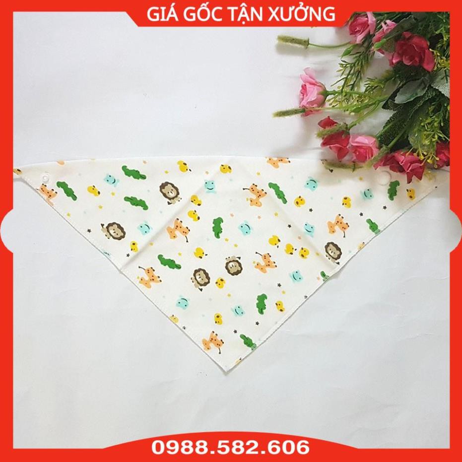 Yếm Bấm Tam Giác Có 2 Cúc Cài, Yếm Quàng Cổ Cho Bé - Loại Đẹp - BTT00614
