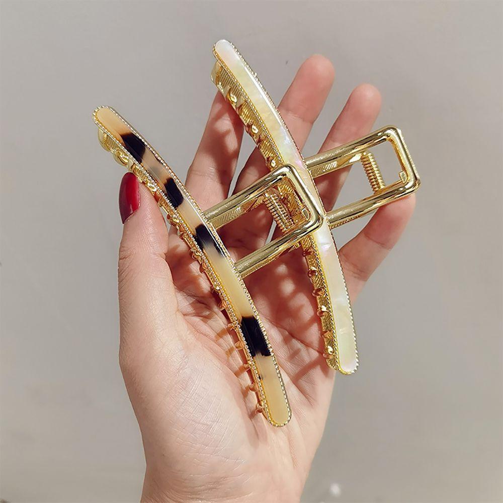 Kẹp Tóc Móng Vuốt Bằng Hợp Kim Thiết Kế Đơn Giản VANES1 Acetate Cho Nữ