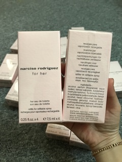 💥 Gift set nước hoa Narciso for her EDT - 4 x 7.5ml