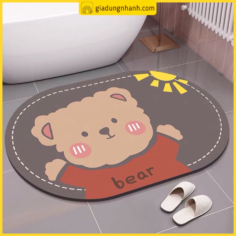 [VIP] Thảm Chùi Chân Thấm Nước In HOẠ TIẾT HOẠT HÌNH (Giao Mẫu Ngẫu Nhiên)