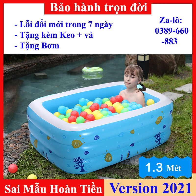 phao bơi cho bé, Hồ Bơi Tắm Cho Bé 1M35 dày dặn, bền đẹp - Món Quà Tuyệt Vời Cho Các Bé Trong Mùa Hè Này