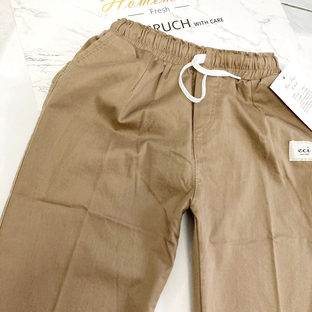 Quần dài bé gái freesize từ 35kg-40kg chất kaki thun, lưng thun dây rút được - cho tuổi TEEN - QD20