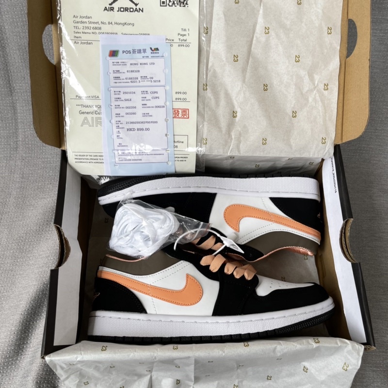 Jd low móc hồng cam, giày thể thao sneaker cao cấp full phụ kiện