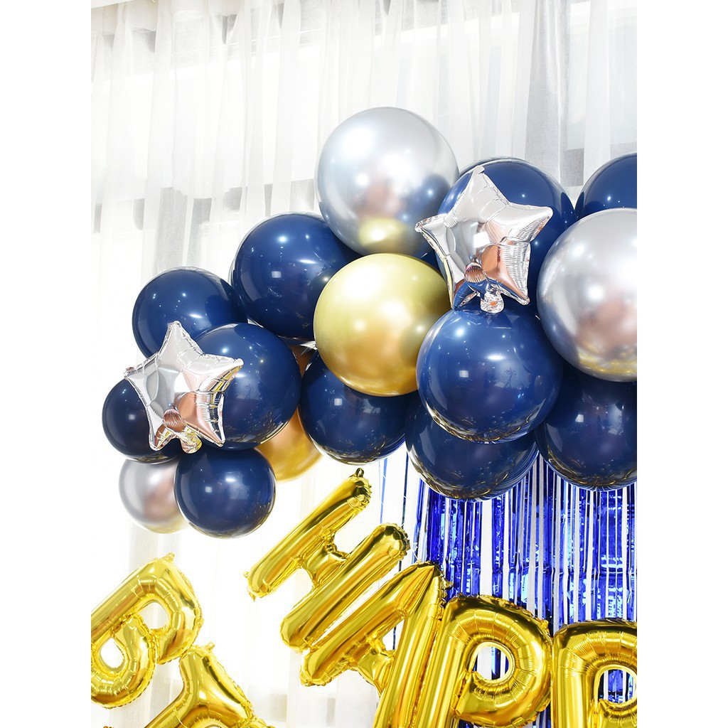 ❤️FREESHIP❤️ Set bóng trang trí sinh nhật người lớn - Set sinh nhật siêu nhũ có rèm đầy đủ phụ kiện #TrangTriSinhNhat