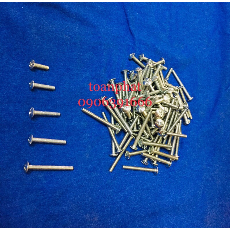 Ốc bulon đầu mũ dù M4 | size 10-20-25-30-40mm