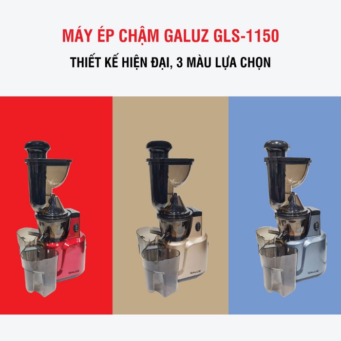 Máy ép chậm GALUZ GLS-1150 2 trong 1, vừa ép, vừa vắt cam