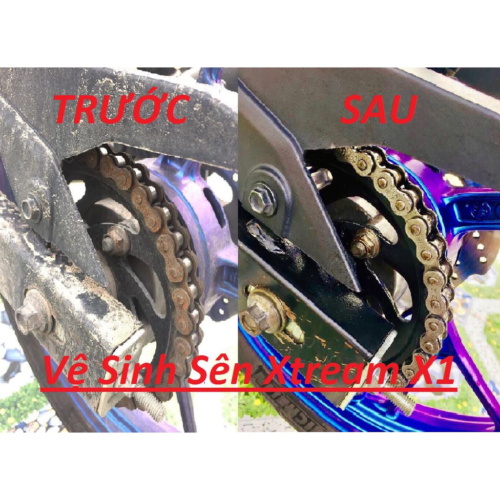 Chai Xịt Rửa Sên Xtream X1_550ml  Và Bàn Chải Chà Sên 3D