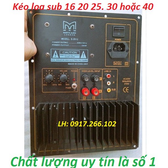 MẠCH CÔNG SUẤT LOA SUB LOA SIÊU TRẦM MARITN - 2 SÒ SANKEN