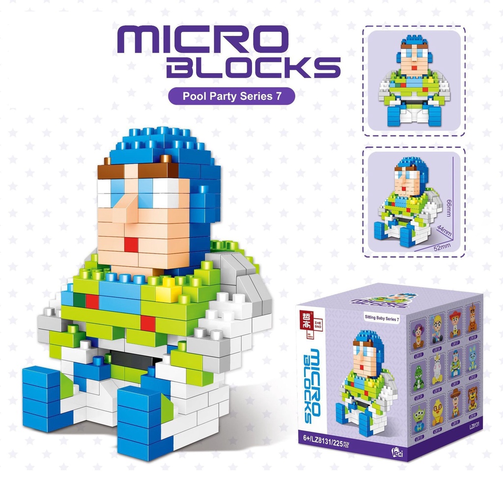 Đồ chơi lắp ráp, đồ chơi lắp ghép 3D mô hình câu chuyện đồ chơi toy story toystory toy story 8cm