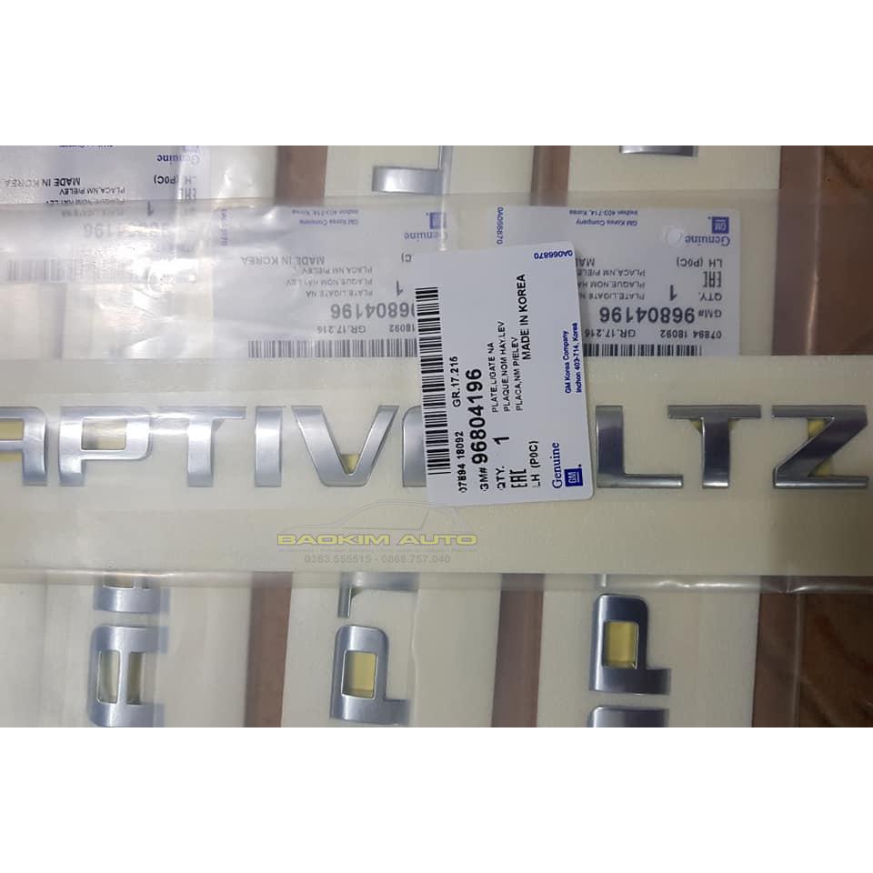 Chữ Captiva LTZ chính hãng GM, nhập khẩu GM Korea