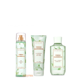 Bộ sản phẩm mist xịt toàn thân, gel tắm bbw fresh gardenia từ mỹ