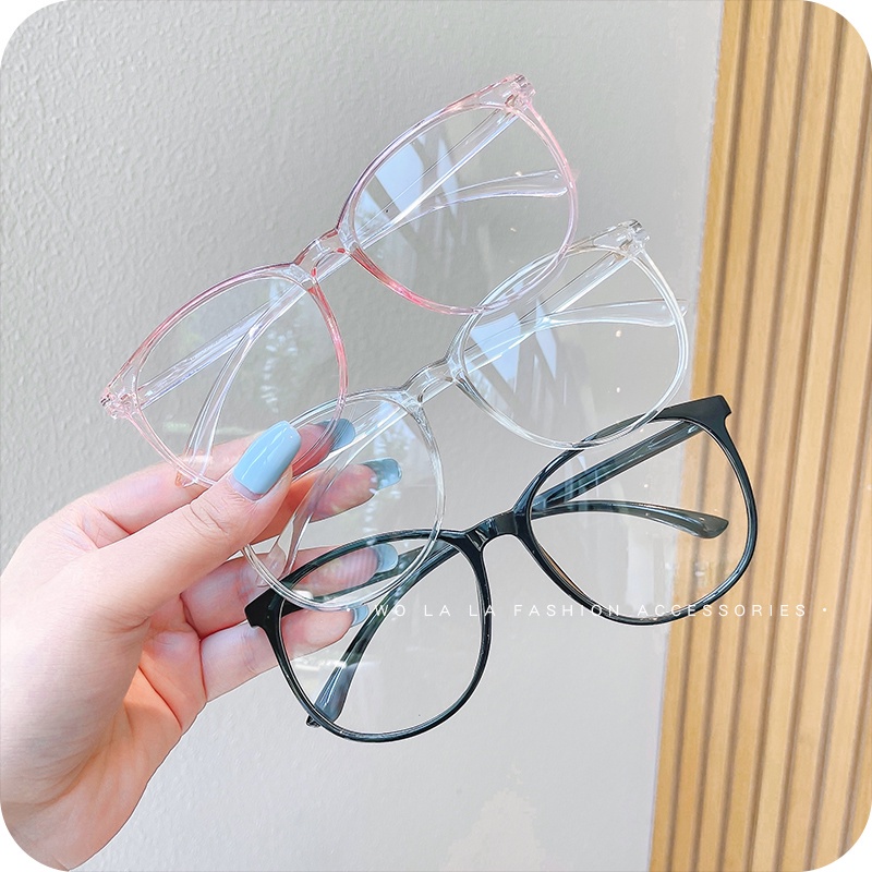 Kính Mát Gọng Tròn Lớn Chống Tia Bức Xạ Phong Cách Hàn Quốc Thời Trang Cho Nữ