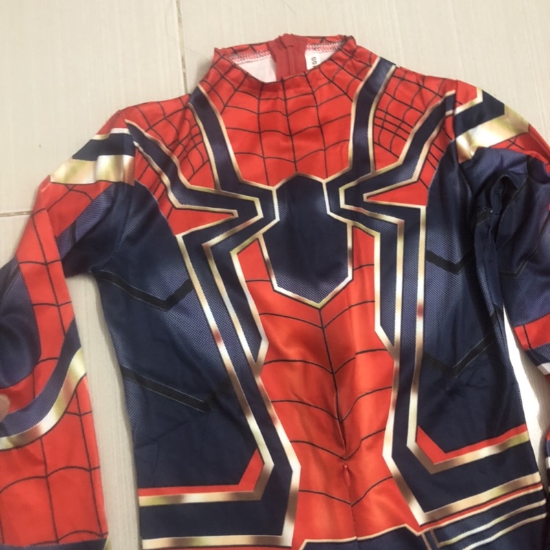 Đồ siêu nhân cho bé trai quần áo siêu nhân nhện liền kèm mũ trùm COSPLAY2101