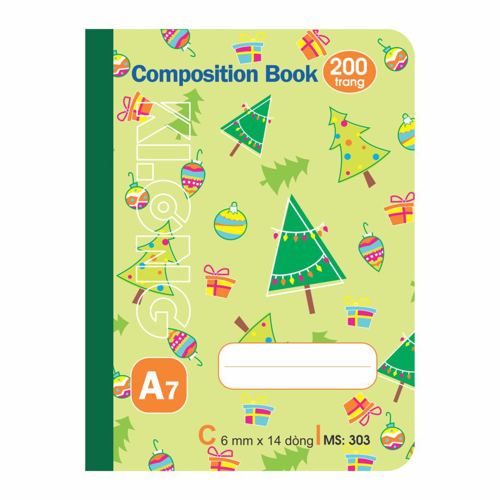Sổ May Dán Gáy Klong A7 - 200 trang - Ms: 303
