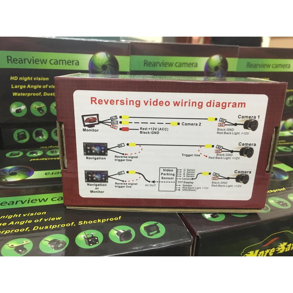 Camera lùi chống nước 8 led (màu đen) | BigBuy360 - bigbuy360.vn