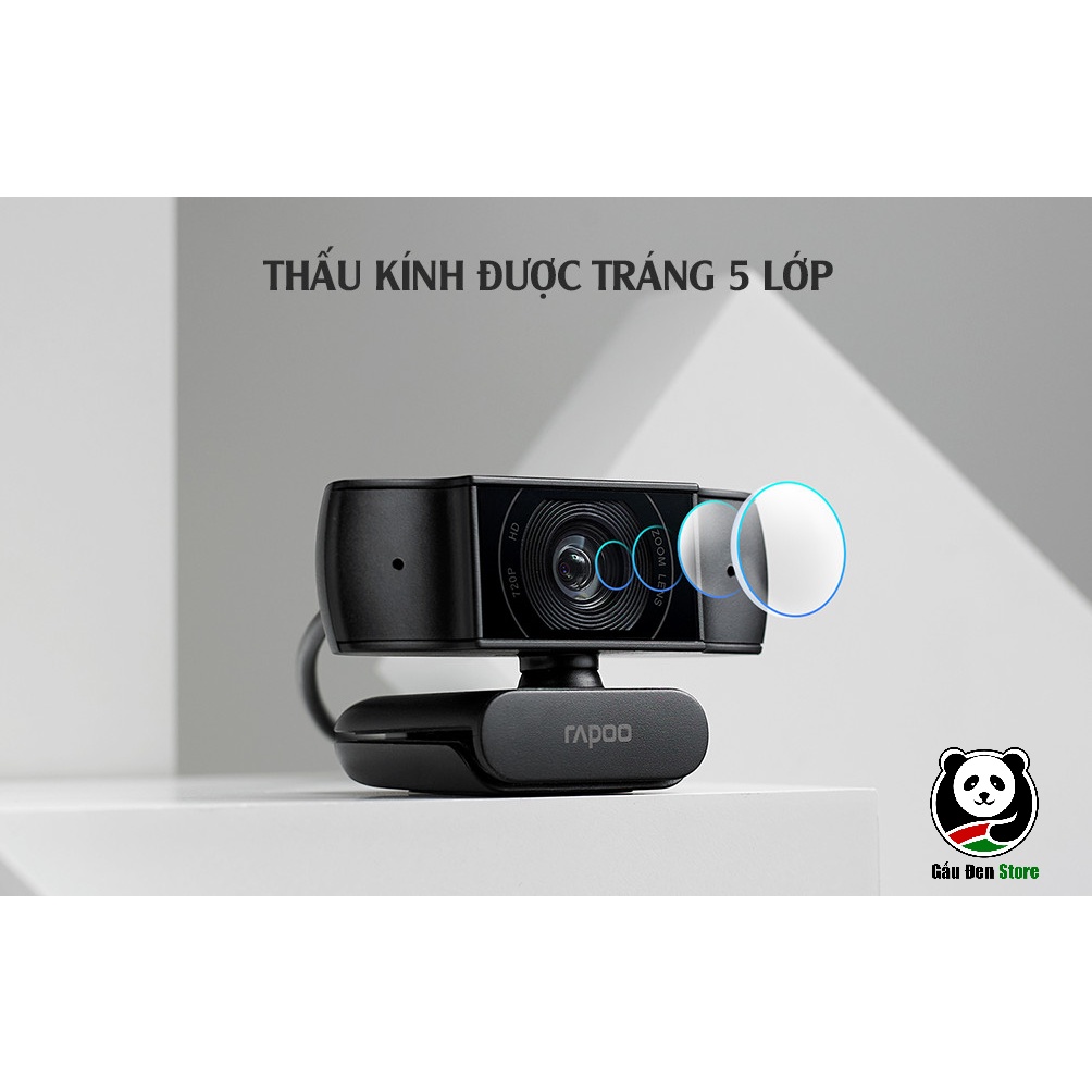 [Bảo Hành 2 Năm] Webcam Rapoo C200 Độ Phân Giải HD 720P - Hàng Chính Hãng | BigBuy360 - bigbuy360.vn
