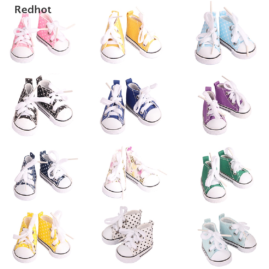 Giày Vải Canvas 5cm Dành Cho Búp Bê 14 Inch 20cm