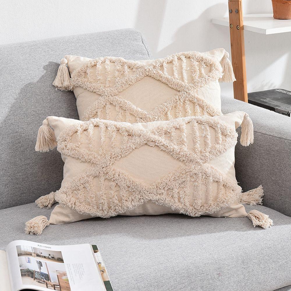 Vỏ Gối Vải Không Dệt Handmade Phong Cách Bohemia Cho Phòng Khách / Giường Ngủ
