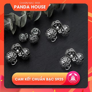 Charm bạc s925 hình quả chuông tròn size 8mm (charm treo) - Panda House