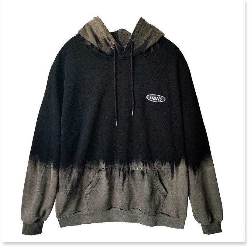ÁO KHOÁC HOODIE NAM NỮ LOANG MÀU PHỐI ĐEN XÁM
