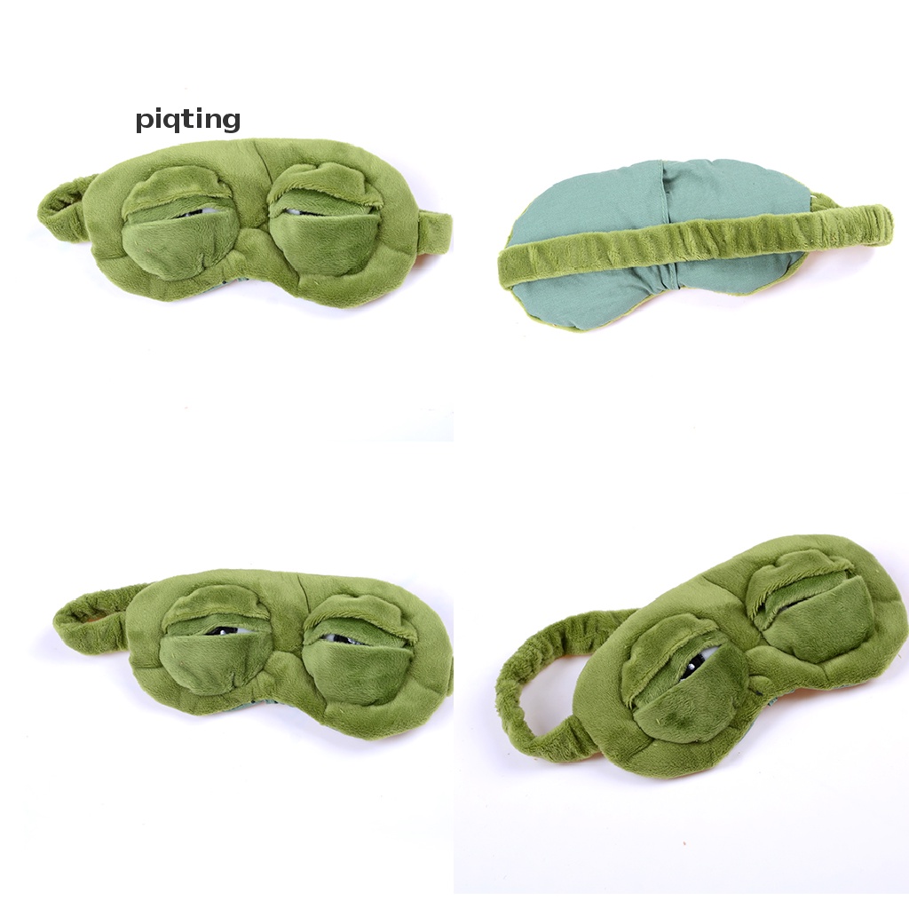 Bịt Mắt Ngủ Hình Ếch Buồn 3D Vui Nhộn