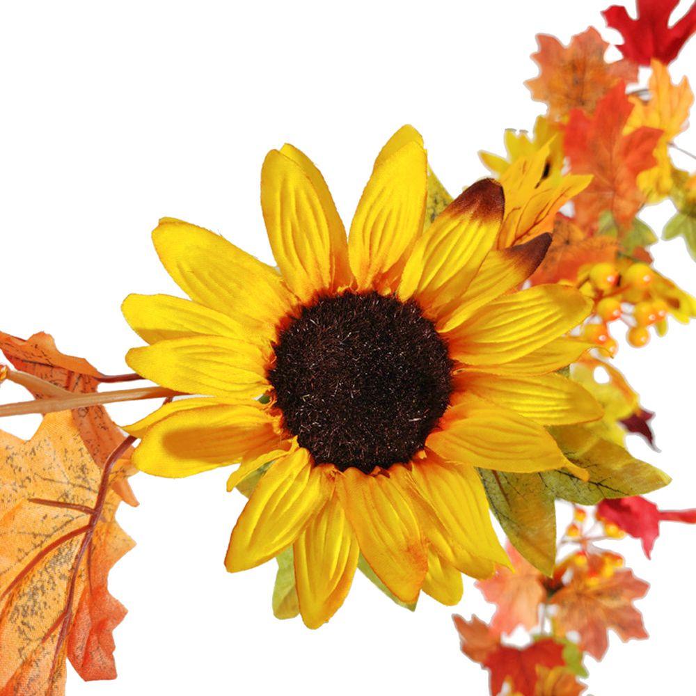 YNATURAL Dây Mây Hình Hoa Hướng Dương Trang Trí Phòng Giáng Sinh