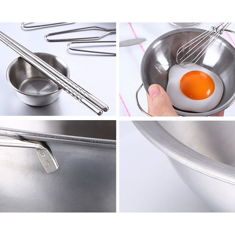 Bộ Đồ Chơi Nấu Ăn 25 Món Bằng Thép Không Gỉ Cho Bé