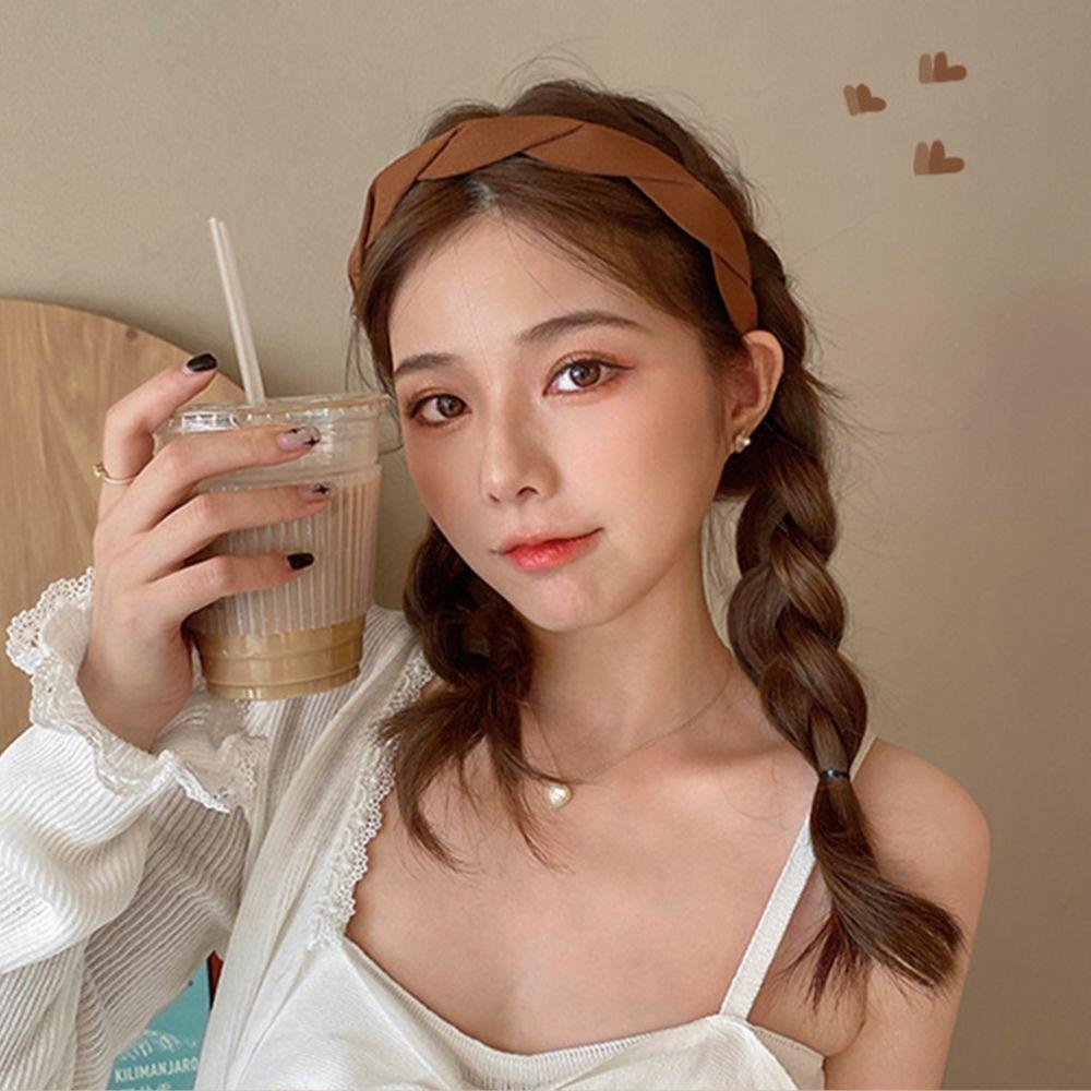 Kẹp Tóc Bằng Nhựa Polyester Màu Sắc Ngọt Ngào Phong Cách Cổ Điển Cho Nữ