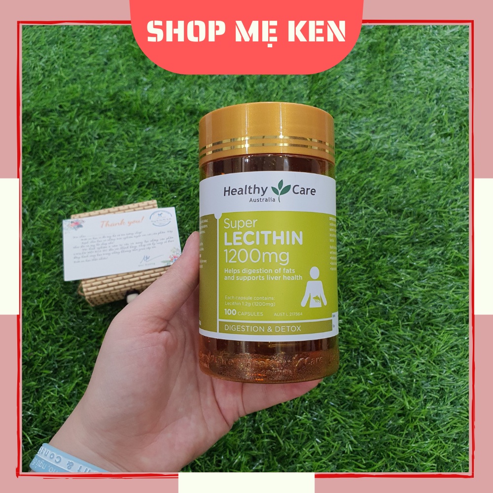 ✅[ Chính Hãng ] Mầm đậu nành Healthy Care Super Lecithin 1200mg 100 viên Úc