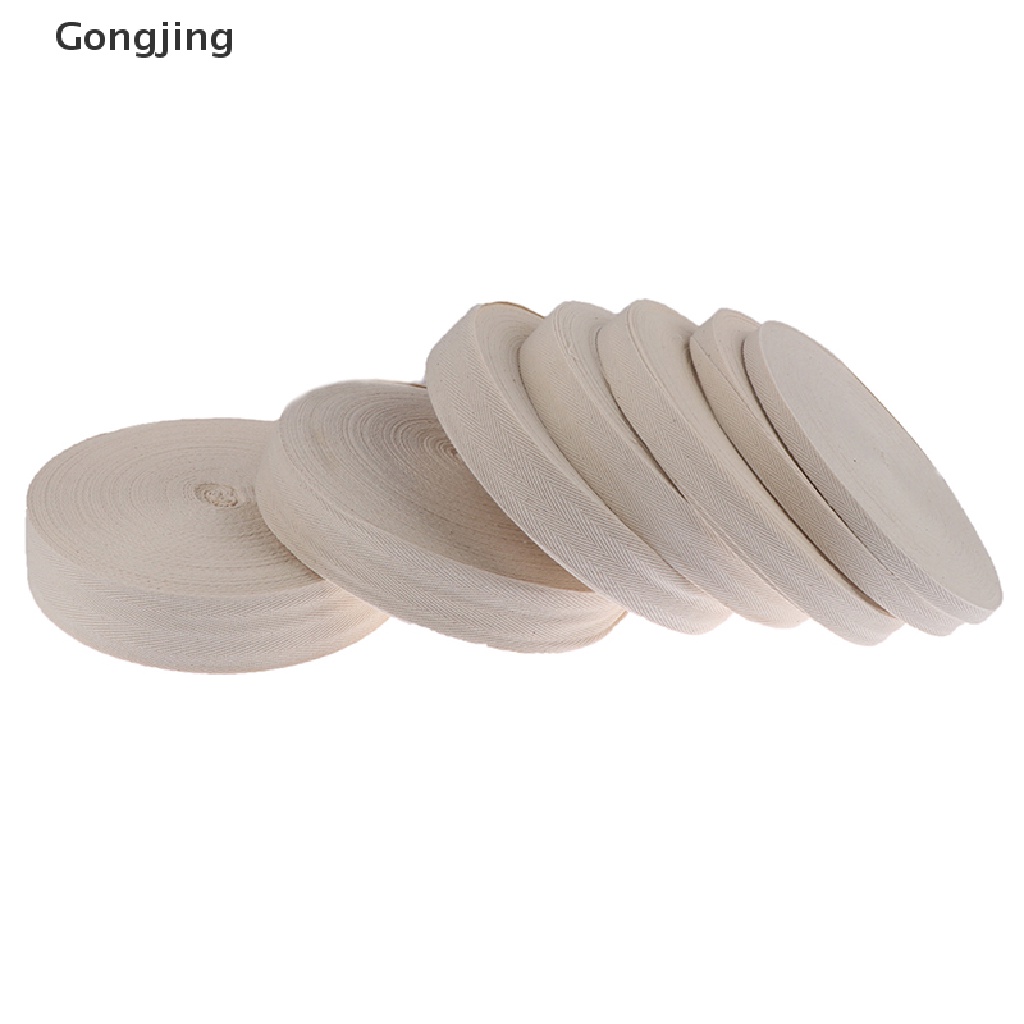 Cuộn dây ruy băng cotton rộng 50m dùng trang trí thủ công