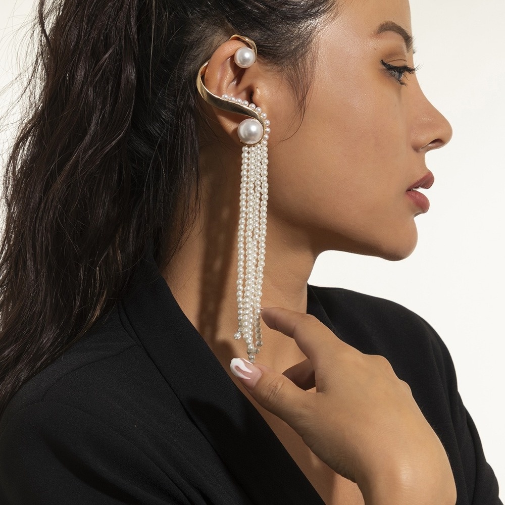 1 Khuyên Tai Nữ Đính Ngọc Thời Trang Sang Trọng