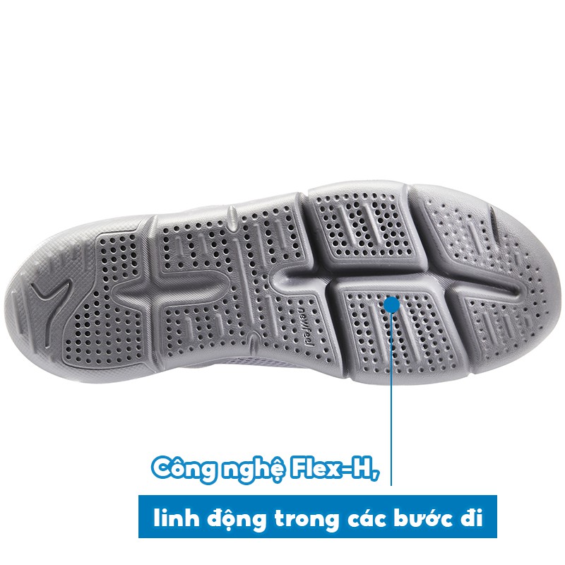 Giày thể thao nữ Decathlon newfeel PW 100 dành cho đi bộ nhanh - Xám Đậm