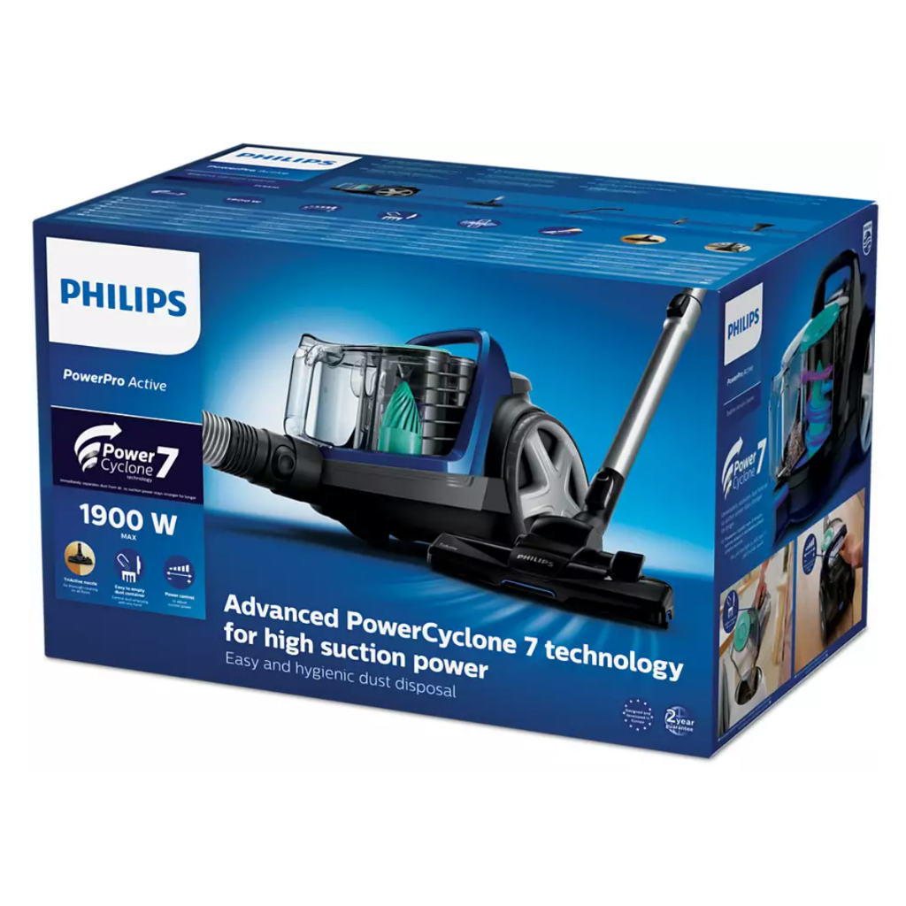 Máy hút bụi không túi Philips FC9570/01 |1900W | PowerCyclone 7 Hút bụi dễ dàng – công suất tối đa - Hàng Chính Hãng