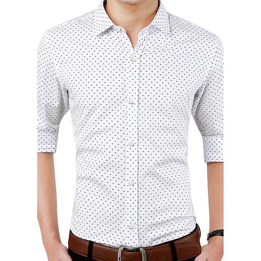 Áo sơ mi nam dài tay hàn quốc cao cấp đẹp F8888 Họa Tiết Đẹp