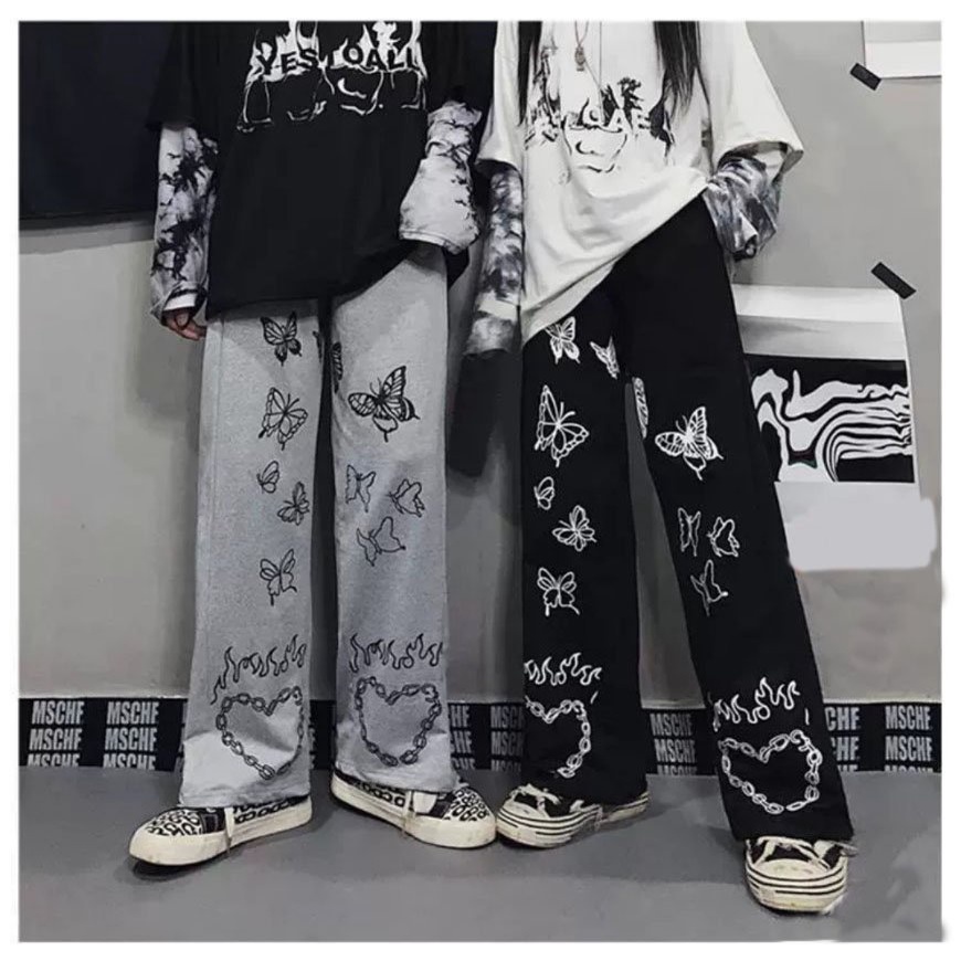 MẪU MỚI  Quần Jogger Nỉ Nữ - Ống Rộng VIỀN CHỮ Cạp Chun Lưng Cao Unisex Ulzzang Vải Nỉ Bông ĐIỆP