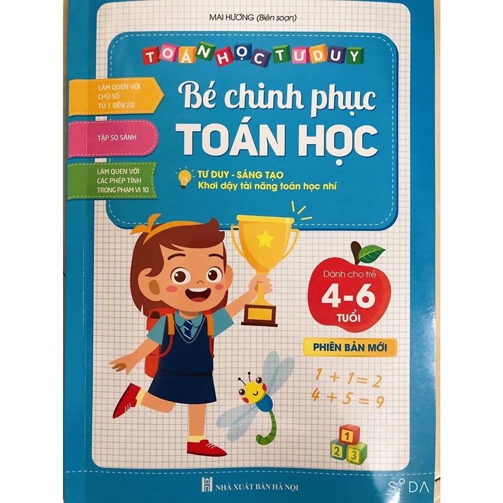 Sách - Toán học tư duy - Bé chinh phục toán học (dành cho trẻ 4-6 tuổi), tư duy - sáng tạo