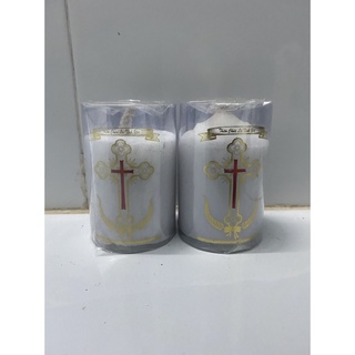 225. Cặp đèn cầy công giáo 6cm