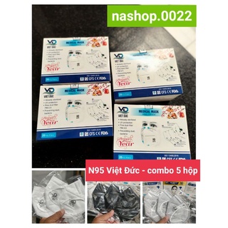 Combo 5 hộp khẩu trang N95 Việt Đức