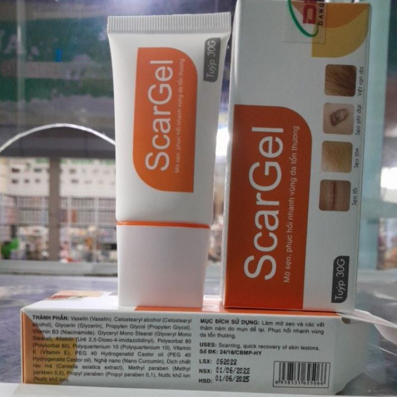Kem bôi sẹo lồi, sẹo lõm, sẹo phì đại, vết rạn da ScarGel