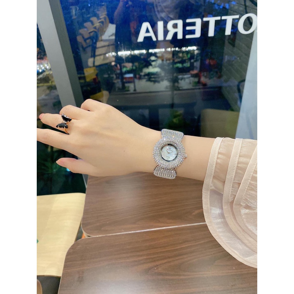 Đồng hồ nữ BS lắc cánh hoa anh đào full đá | BigBuy360 - bigbuy360.vn