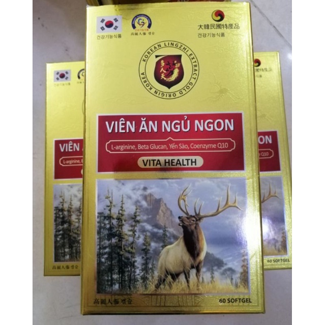 Viên uống - ăn ngủ ngon Vitahealth Bồi bổ sức khoẻ, dưỡng tâm an thần, giảm stress.